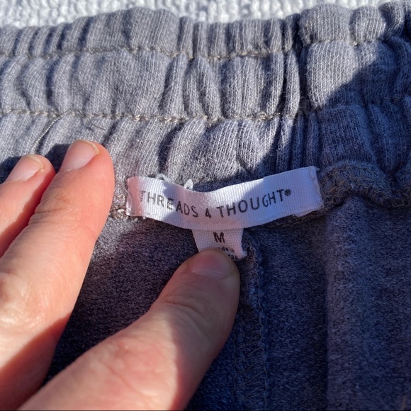 *2/$25* Threads 4 Thought Wide Leg Cropped Tie Waist Sweatpants - Picture 6 of 11